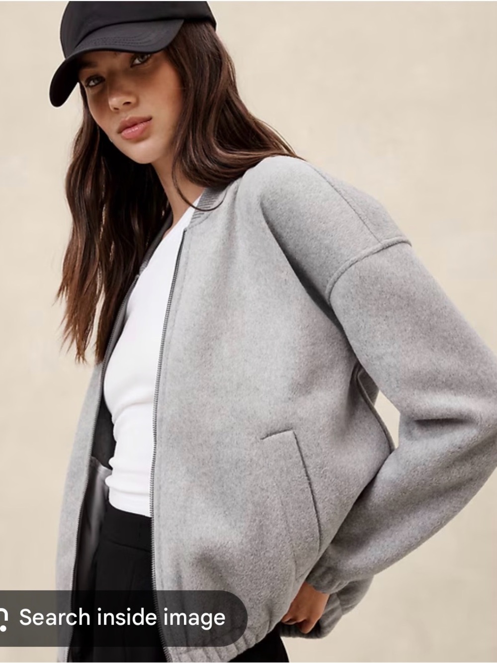 Banana republic knit melton bomber jacket